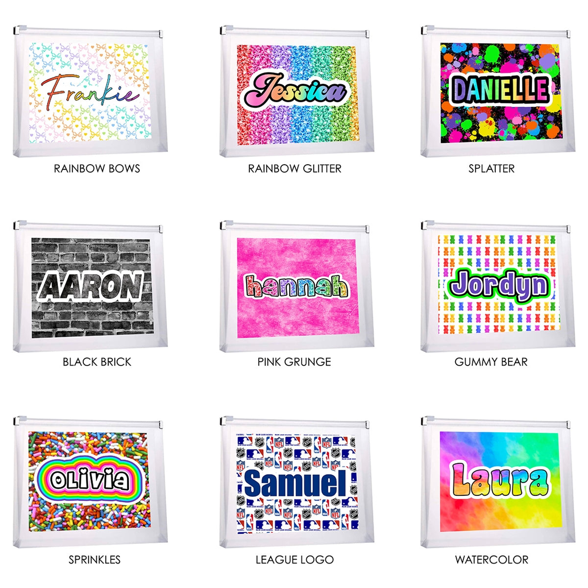 Namedrops Zipper Folio