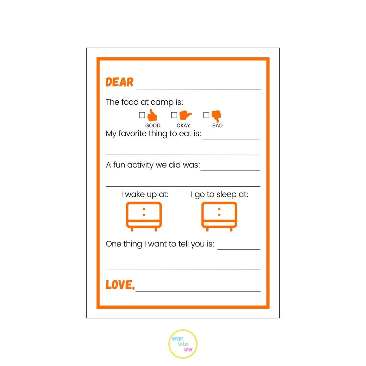 Longer Letter Later Variety Stationery Pack