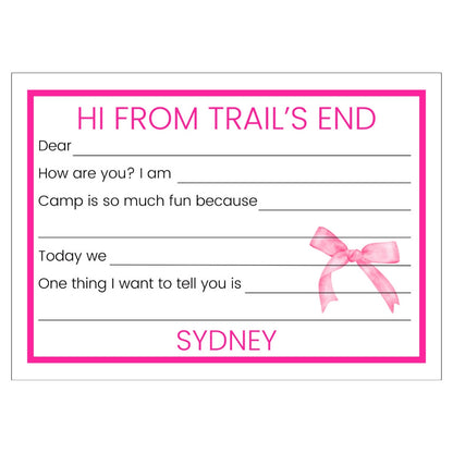 Longer Letter Later Custom Fill-In Cards