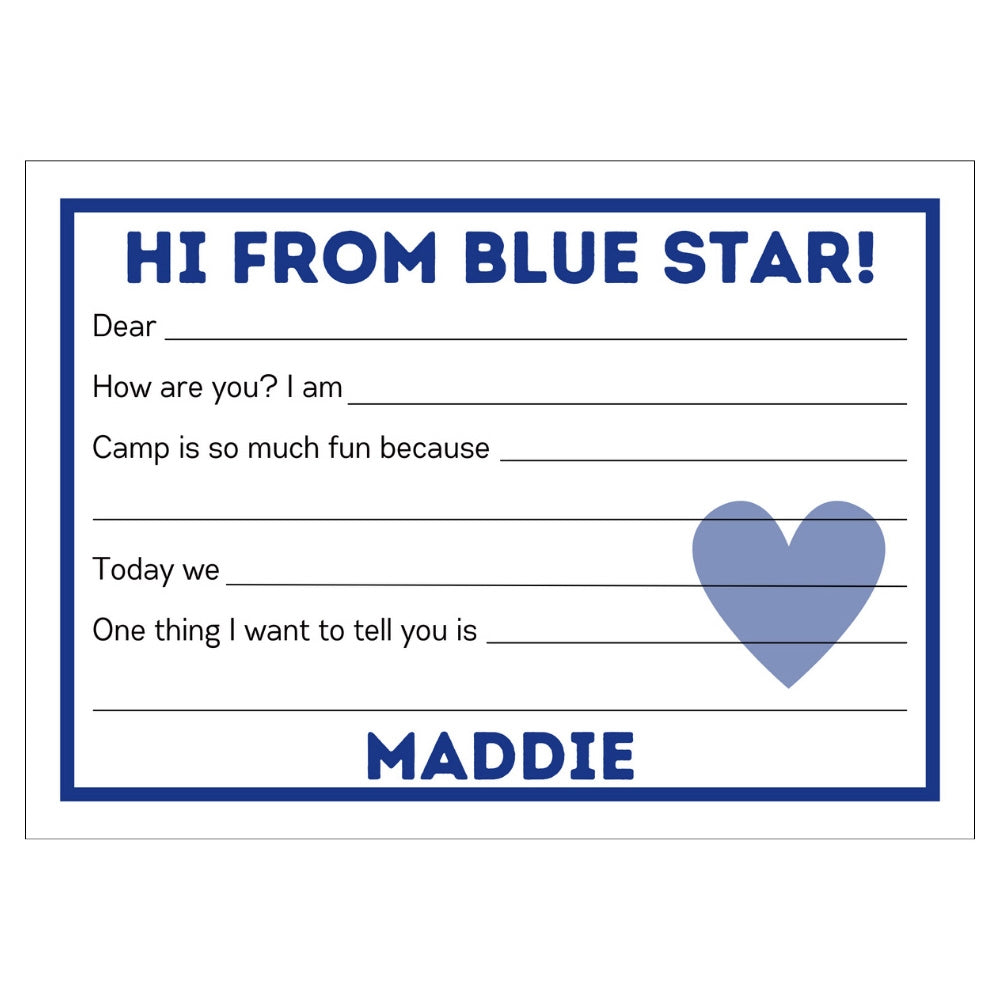 Longer Letter Later Custom Fill-In Cards