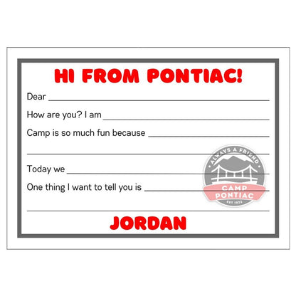 Longer Letter Later Custom Fill-In Cards