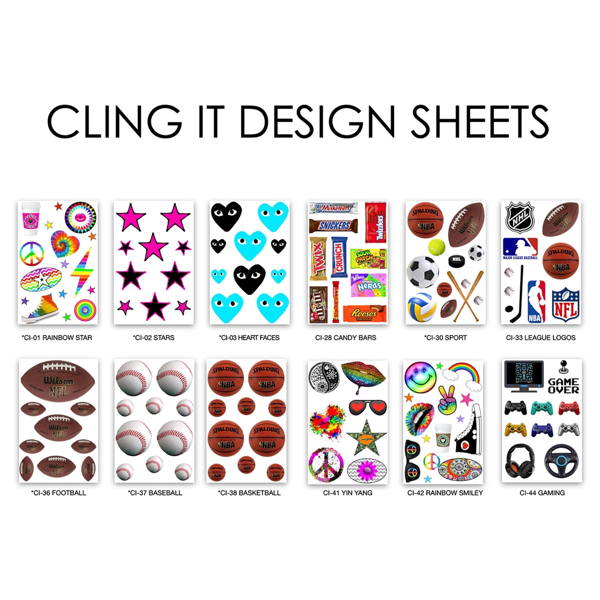 Namedrops Custom Cling It Packs