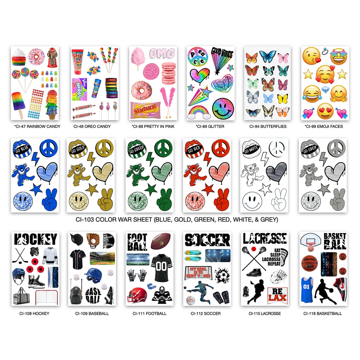 Namedrops Custom Cling It Packs