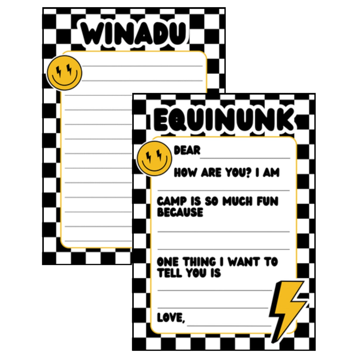 Longer Letter Later Camp Name Stationery Pack