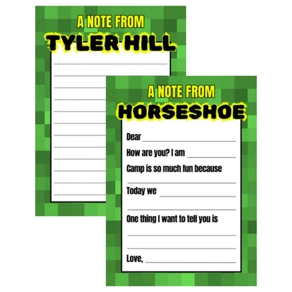 Longer Letter Later Camp Name Stationery Pack