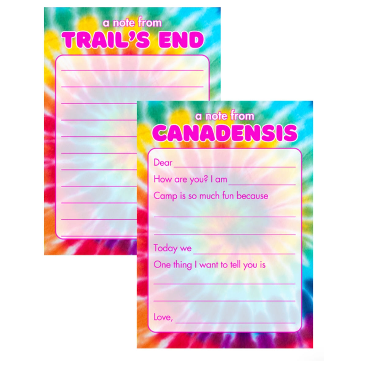 Longer Letter Later Camp Name Stationery Pack