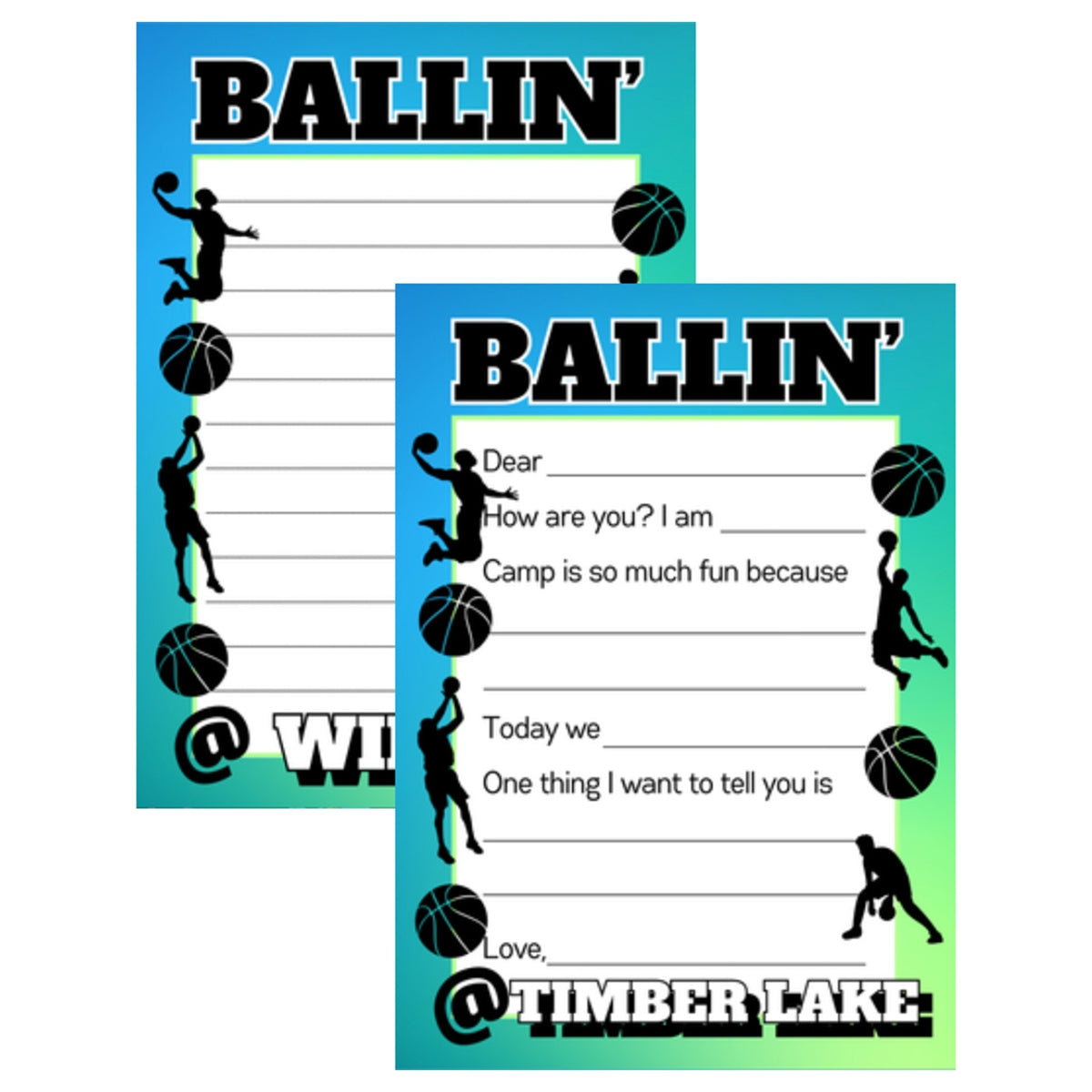 Longer Letter Later Camp Name Stationery Pack