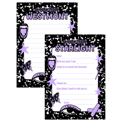 Longer Letter Later Camp Name Stationery Pack