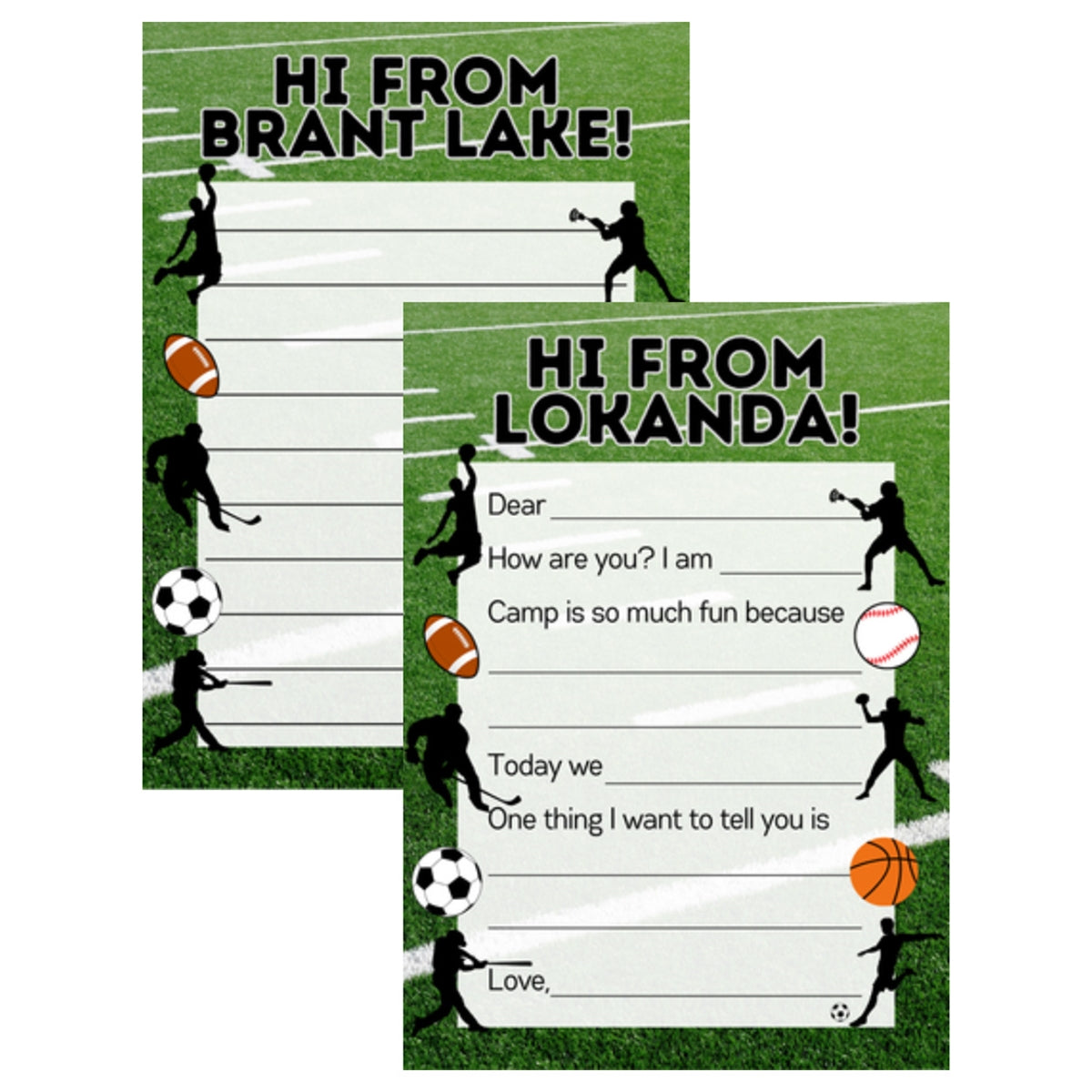 Longer Letter Later Camp Name Stationery Pack