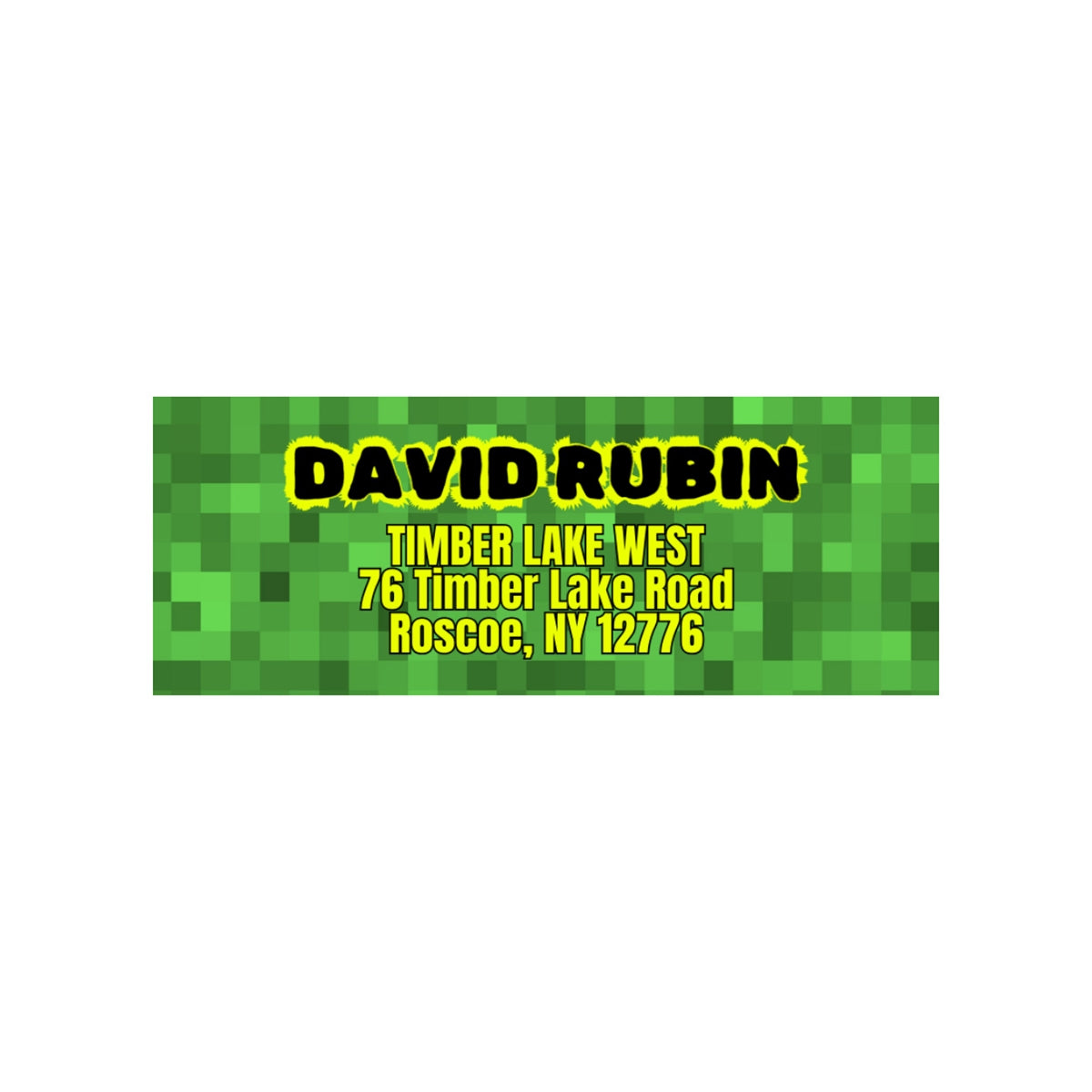 Longer Letter Later Pattern Address Labels