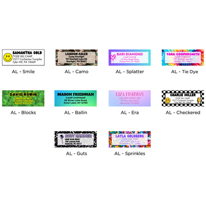 Longer Letter Later Pattern Address Labels