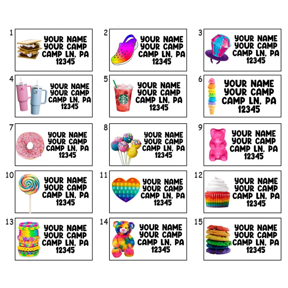 Decked Out Apparel Icon Address Labels