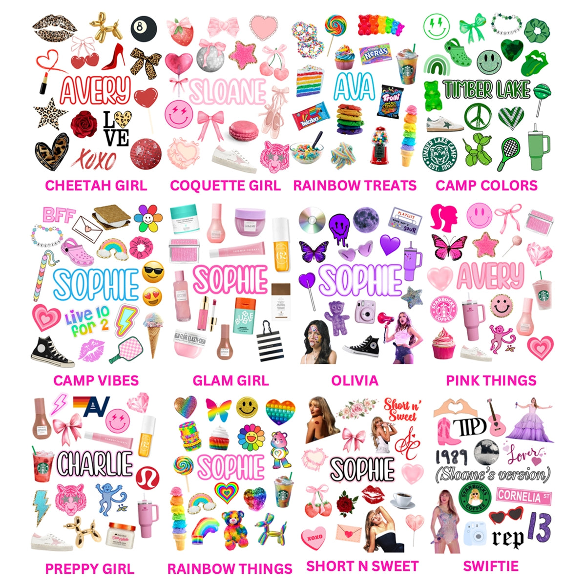 Decked Out Apparel Sticker Sheets