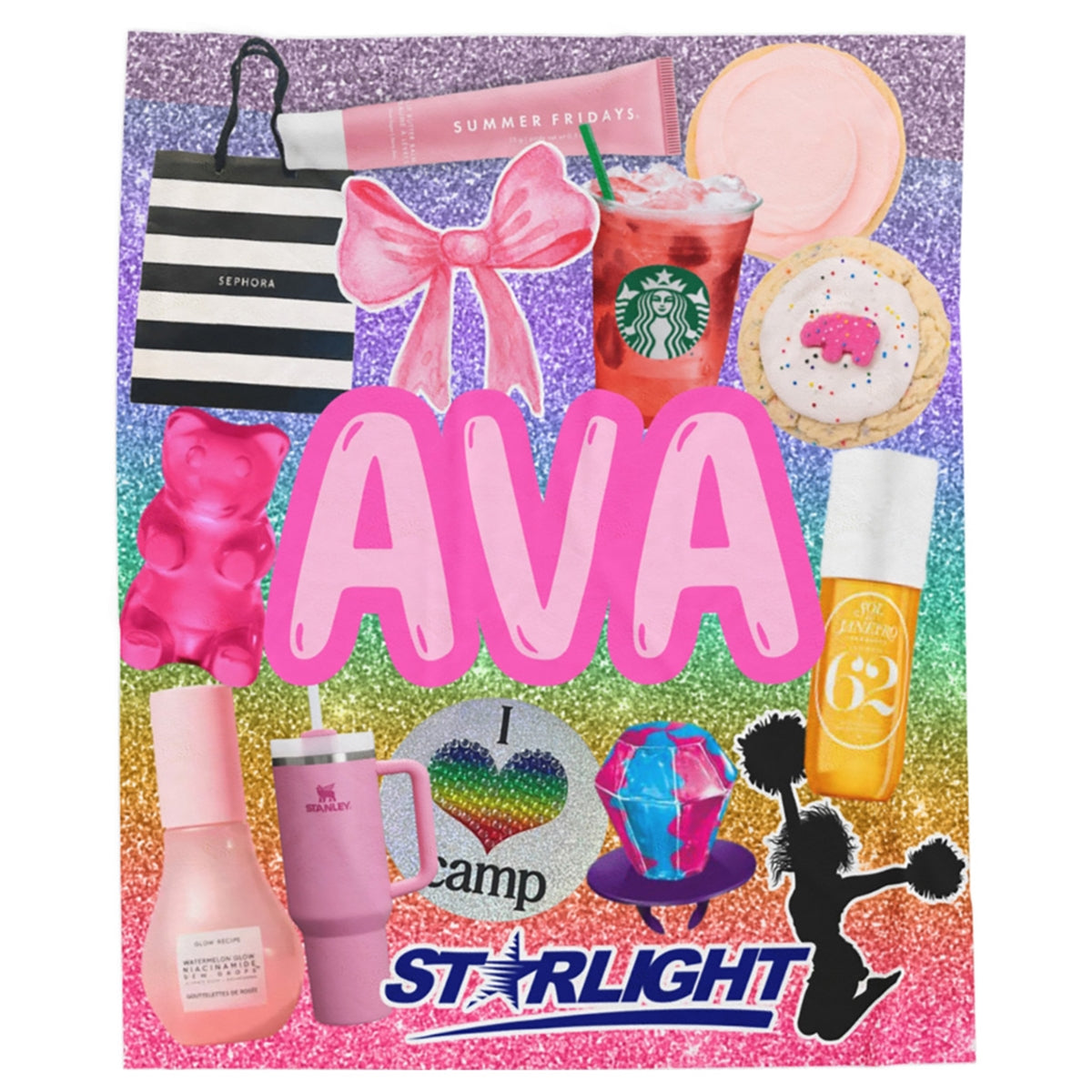 Decked Out Apparel Favorite Things Camp Blanket