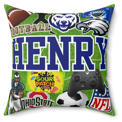 Decked Out Apparel Favorite Things Name Pillow