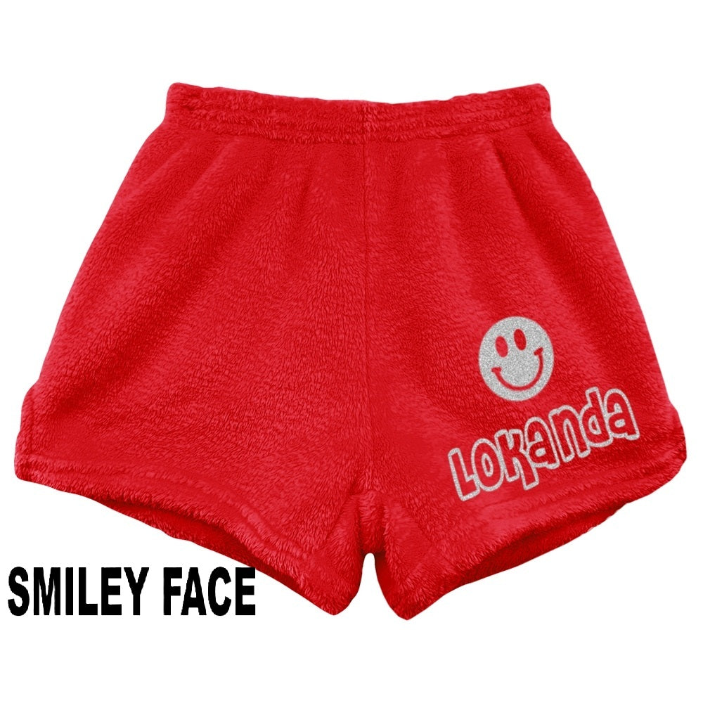 Made with Love and Kisses Pajama Shorts - Smiley