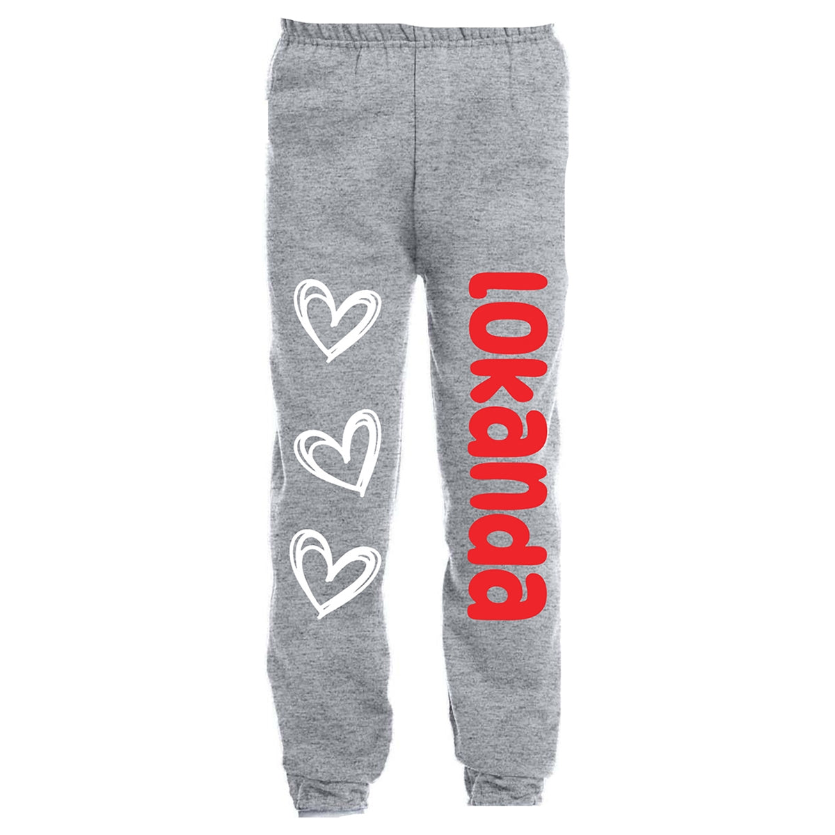 Cuteez Scribble Heart Sweatpants