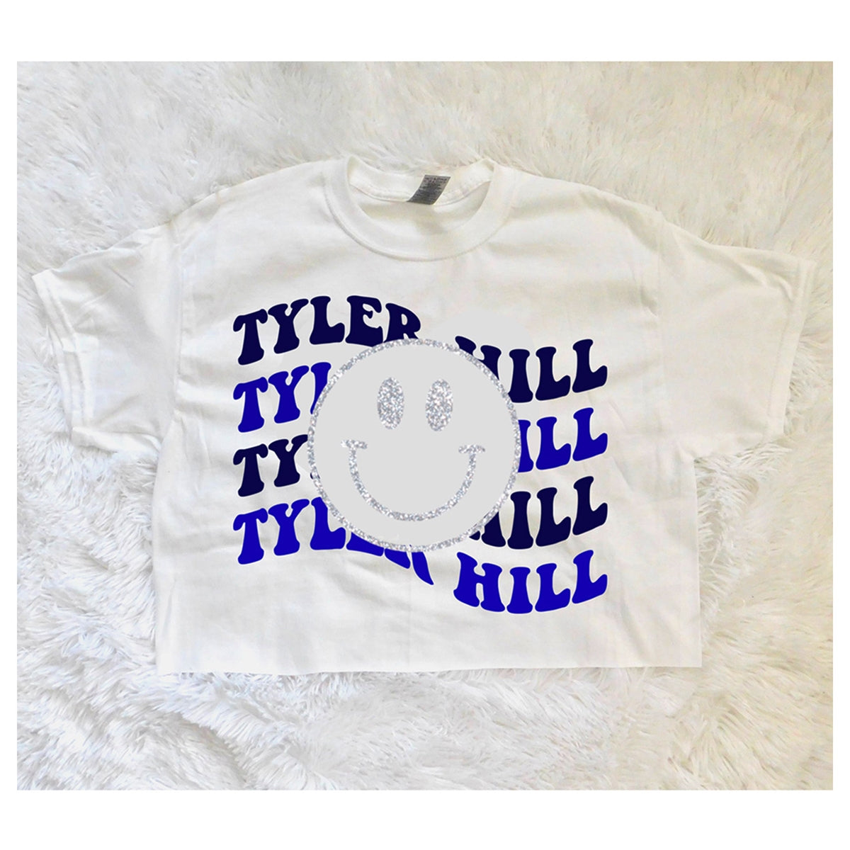 Decked Out Apparel Repeat Smiley Tee