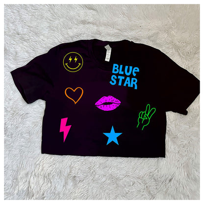 Decked Out Apparel Neon Decals Tee