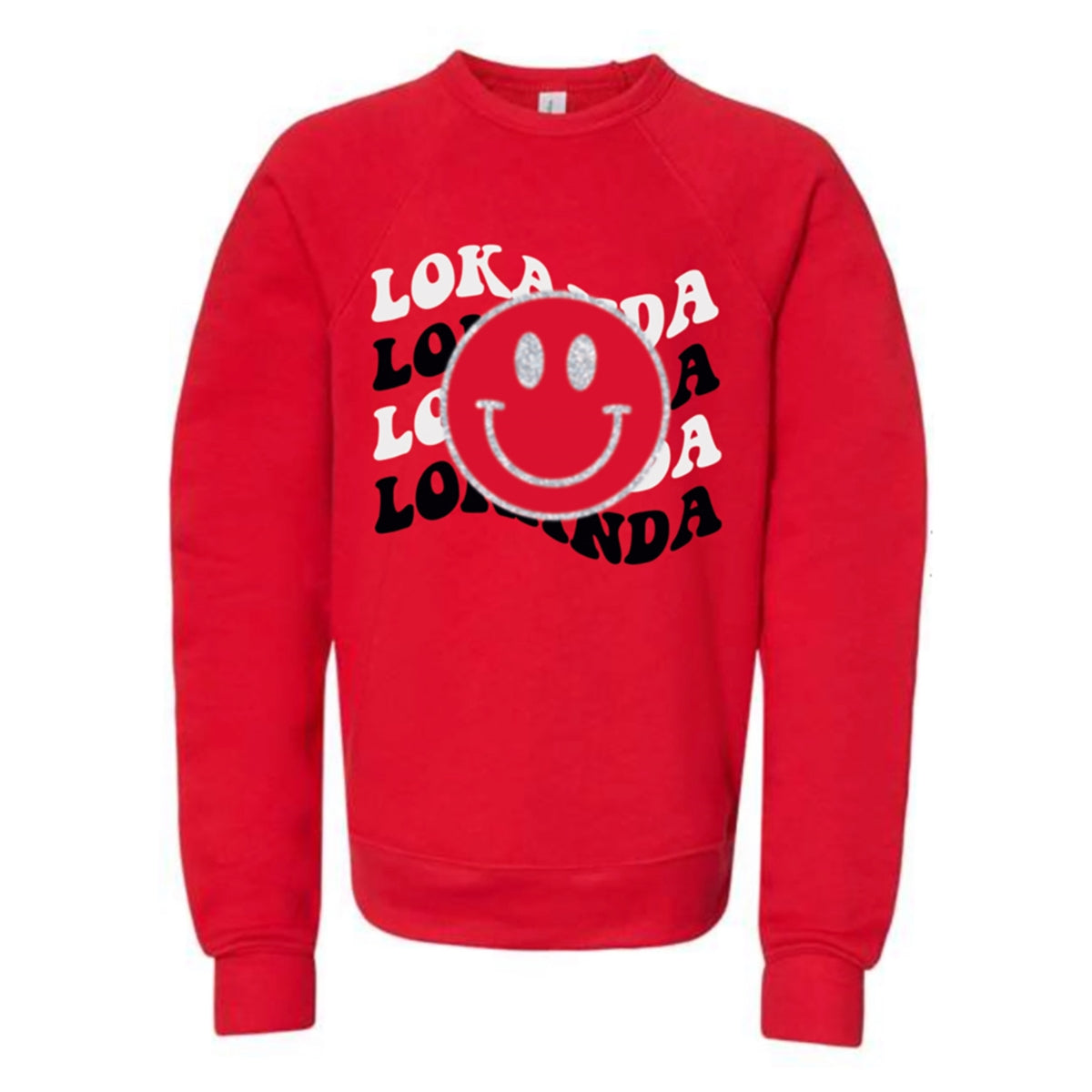 Decked Out Apparel Repeat Smiley Crew