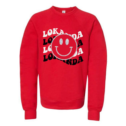 Decked Out Apparel Repeat Smiley Crew