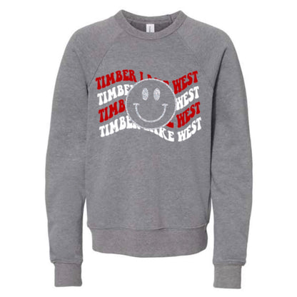 Decked Out Apparel Repeat Smiley Crew