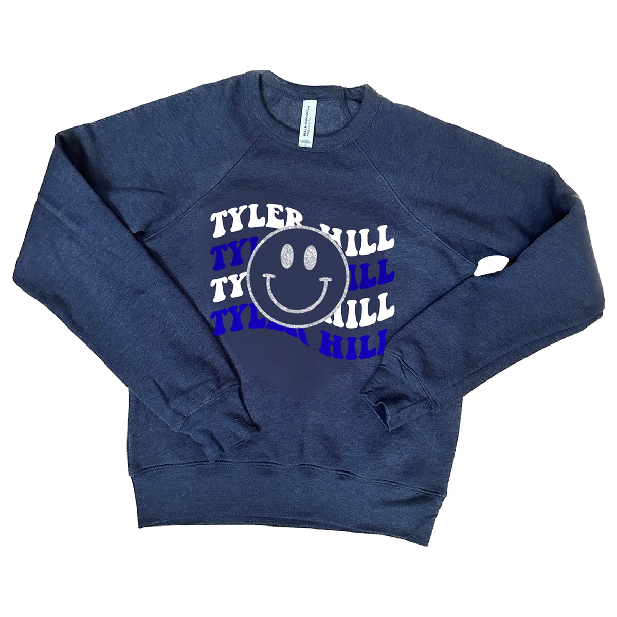 Decked Out Apparel Repeat Smiley Crew