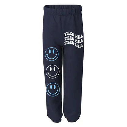 Decked Out Apparel Smiley Sweats