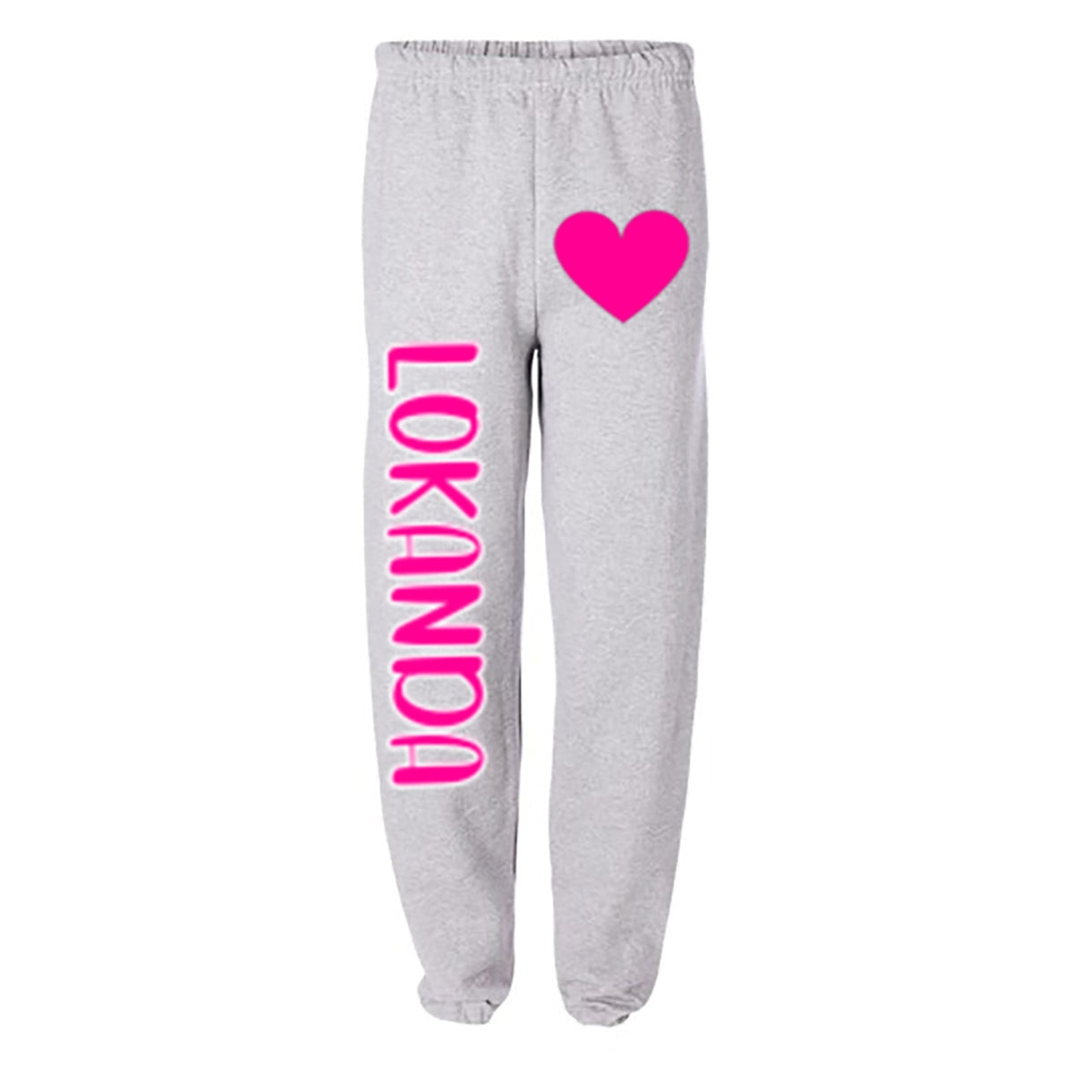 Decked Out Apparel Neon Heart Sweats