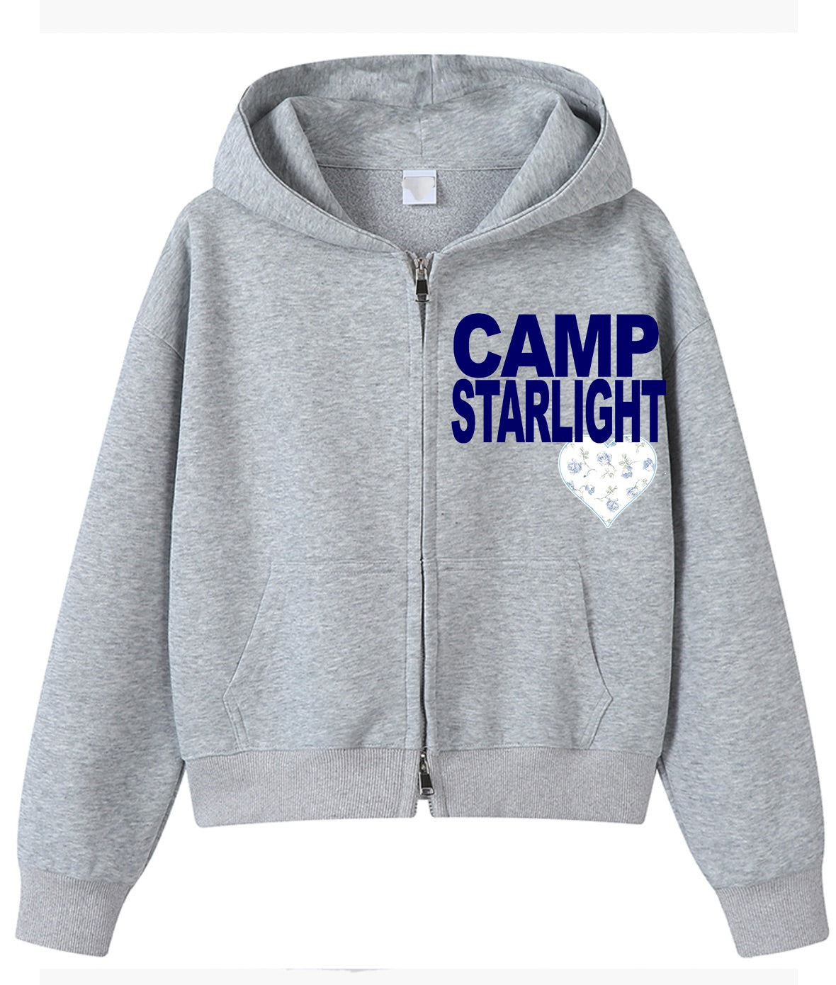Melissa Nathan Camp City Grey Zip Up