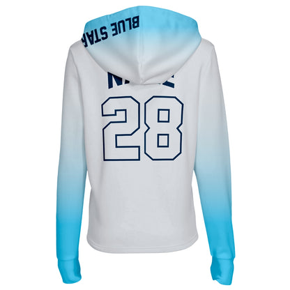 Athletic Camper Girls Grey Gradient Hoodie