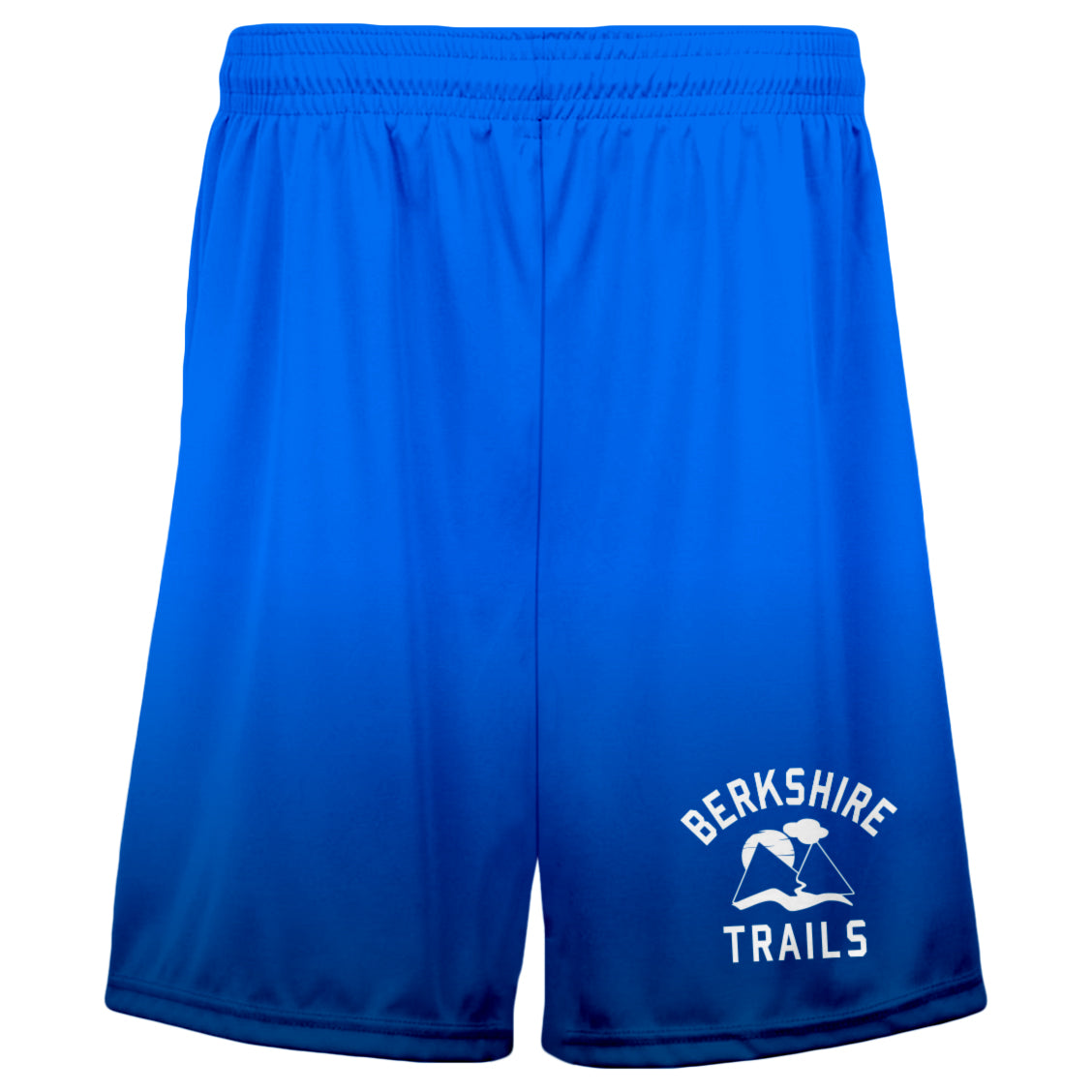 Athletic Camper Blue Fade Mid Length Shorts