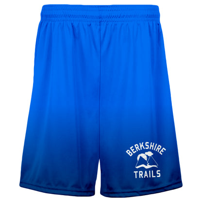 Athletic Camper Blue Fade Mid Length Shorts