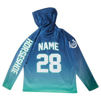 Athletic Camper Oversized Gradient Hoodie