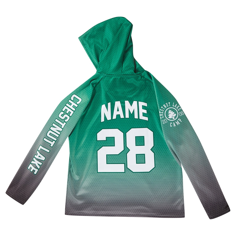 Athletic Camper Boys Oversized Gradient Hoodie