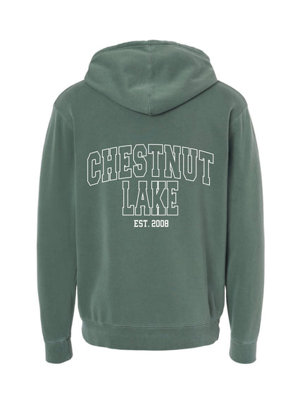 Distressed Green Hoodie