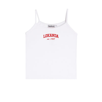 Girls Firehouse Spaghetti Strap Ribbed Tank