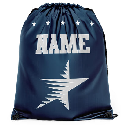 Athletic Camper Drawstring Stars Bag