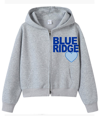 Melissa Nathan Camp City Grey Zip Up