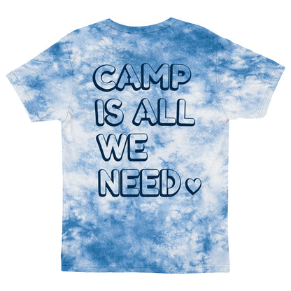 Athletic Camper Girls Tie Dye Tee