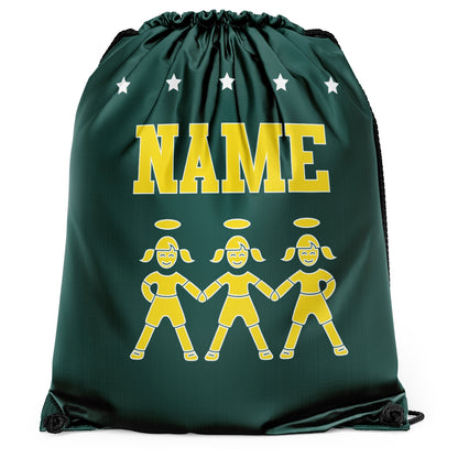 Athletic Camper Drawstring Stars Bag