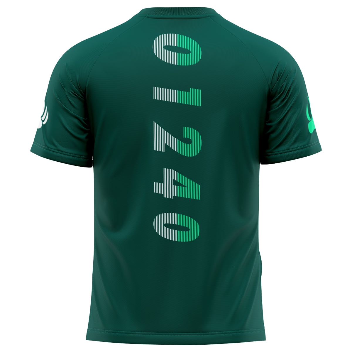 Athletic Camper Performance Striped Lettering Tee