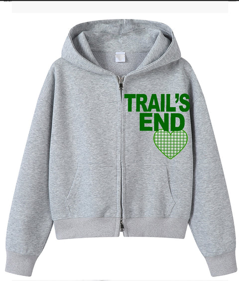 Melissa Nathan Camp City Grey Zip Up