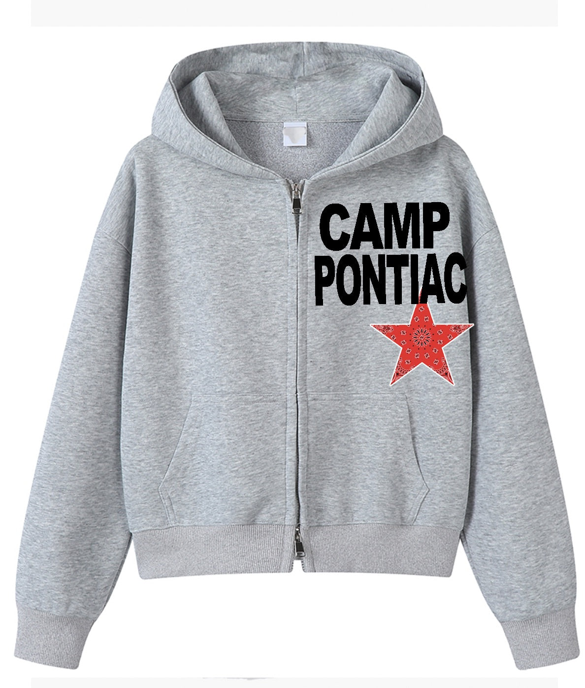 Melissa Nathan Camp City Grey Zip Up