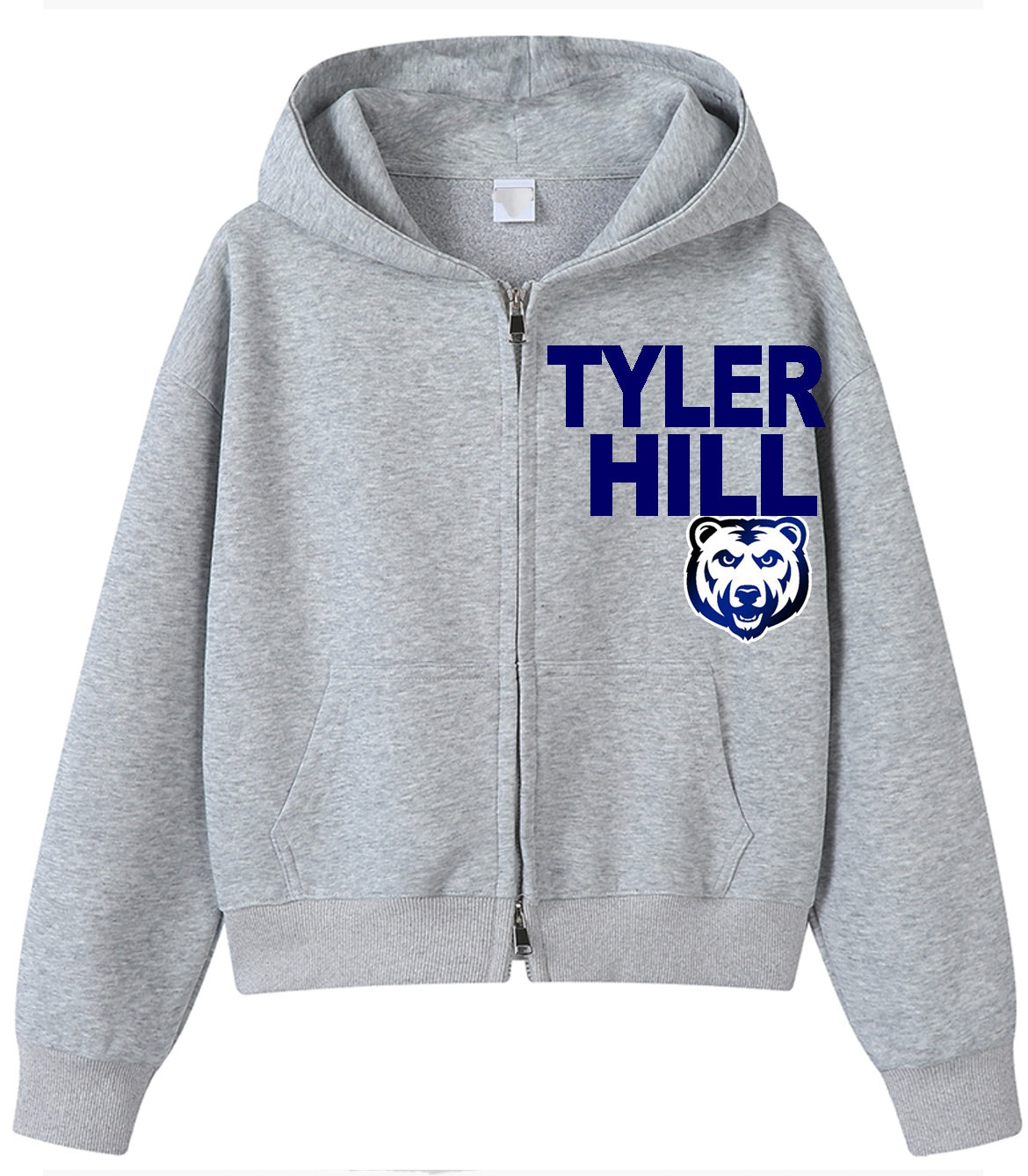 Melissa Nathan Camp City Grey Zip Up