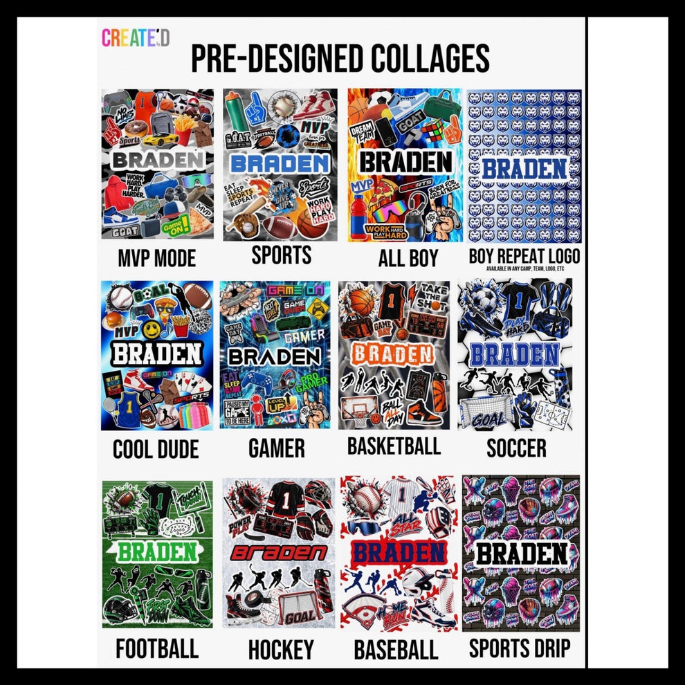 Create By D Custom Pre-Designed Football – Everything Camper