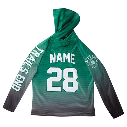 Athletic Camper Boys Oversized Gradient Hoodie