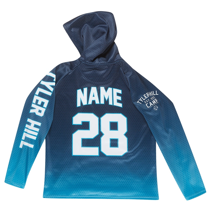 Athletic Camper Boys Oversized Gradient Hoodie