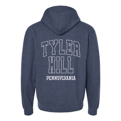 Heather Denim Hoodie