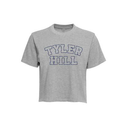 Outlined Grey Tyler Hill Tee